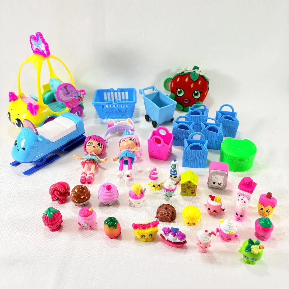 Shopkins Toy Mixed Lot‎ of 30+ Replacement Parts & Accessories